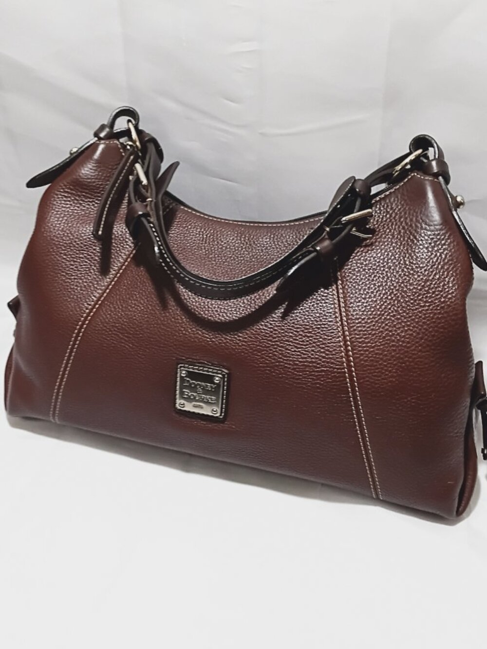 Dooney & Bourke East West Pebbled Leather Hobo, EUC - Picture 3 of 14